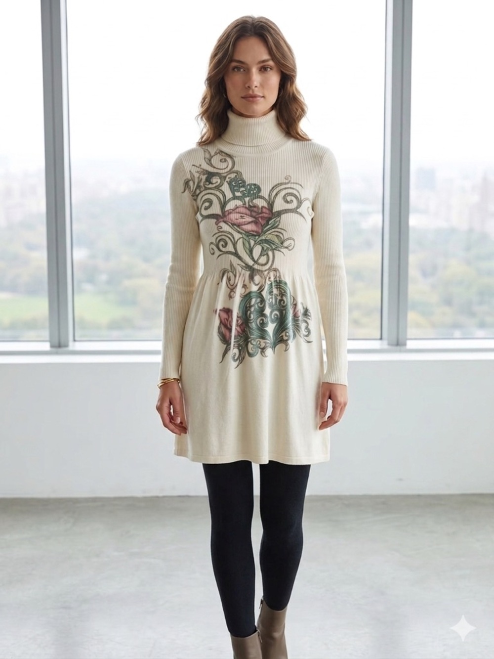 Free People Cream Ribbed Knit Top - Picture 3 of 4